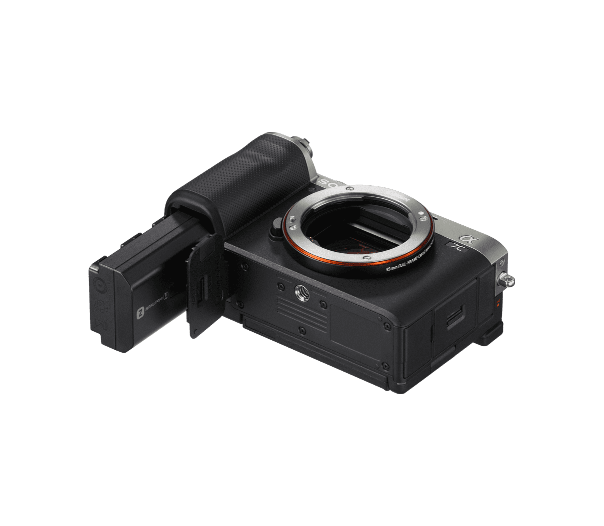 دوربین بدون آینه سونی Sony Alpha a7c kit 28-60mm-نقره‌ای